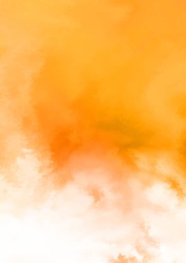 Beyaz arkaplanda soyut renkli suluboya. Dijital resim.