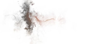 Beyaz arkaplanda soyut renkli suluboya. Dijital resim.