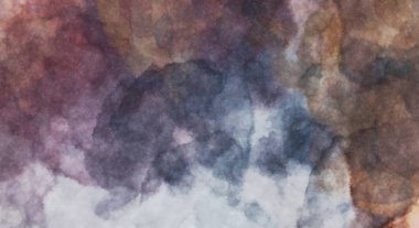 Suluboya arka planda lekeler ve lekelerle boyanmış. Fırça darbesi ile boyanmış. 2d Görüntü.