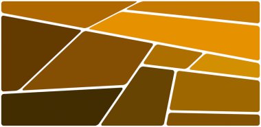 Beyaz boşluğu olan renkli bir çizim. Soyut geometrik desen. Mozaik arka plan. Geometrik çok renkli şekiller.