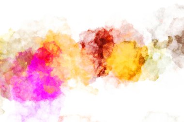 Suluboya arka planda lekeler ve lekelerle boyanmış. Fırça darbesi ile boyanmış. 2d Görüntü.