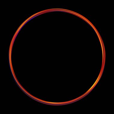 Parlak Çerçeve Arkaplanı. Siyah arkaplanda izole edilmiş parlak geometrik şablon. Soyut 2d illüstrasyon.