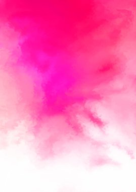 Beyaz arkaplanda soyut renkli suluboya. Dijital resim.