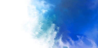 Beyaz arkaplanda soyut renkli suluboya. Dijital resim.