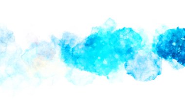 Suluboya arka planda lekeler ve lekelerle boyanmış. Fırça darbesi ile boyanmış. 2d Görüntü.