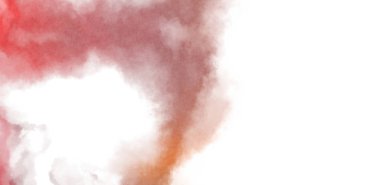 Beyaz arkaplanda soyut renkli suluboya. Dijital resim.