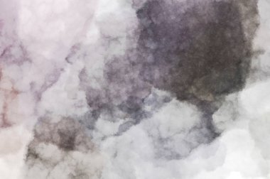 Suluboya arka planda lekeler ve lekelerle boyanmış. Fırça darbesi ile boyanmış. 2d Görüntü.