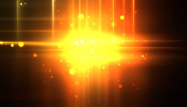 Canlı ve canlı ışık parlamalarının serin arkaplanı. Renkli parlak ışıklar patlama efektiyle görüntülenir. Parlak renkli arkaplan.