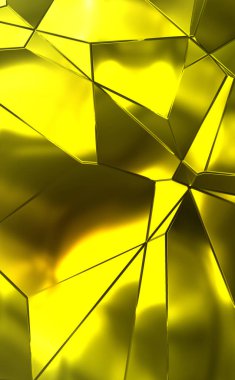 Soyut arkaplan. Lüks Metal Paneller Geometrik Desen. Cazibe Moda Arkaplanı. 3 boyutlu illüstrasyon. Yansıtıcı ve parlak, lüks duvar kağıdı. Parlak, renkli ve canlı doku duvarı.