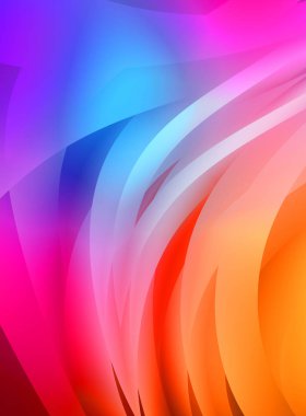 Renkli gradyan ile soyut arkaplan. Çizgili çizgili canlı duvar kâğıdı. Modern hareketin akışkan 2d çizimi.