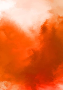 Beyaz arkaplanda soyut renkli suluboya. Dijital resim.