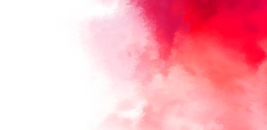 Beyaz arkaplanda soyut renkli suluboya. Dijital resim.