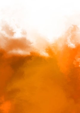 Beyaz arkaplanda soyut renkli suluboya. Dijital resim.