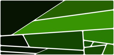 Beyaz boşluğu olan renkli bir çizim. Soyut geometrik desen. Mozaik arka plan. Geometrik çok renkli şekiller.