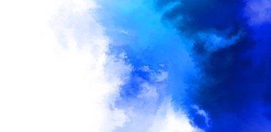 Beyaz arkaplanda soyut renkli suluboya. Dijital resim.