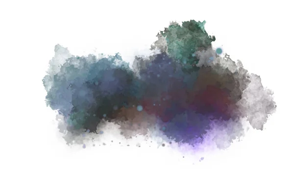 Watercolor Painted Background Blots Splatters Brush Stroked Painting Illustration — 스톡 사진