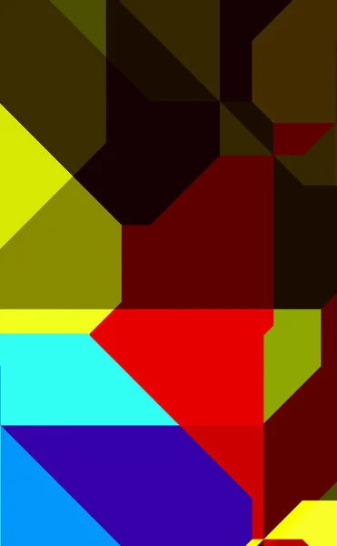 Renkli Canlı Geometrik Şekiller Katmanları Var Bir Teknoloji Planının Dijital — Stok fotoğraf