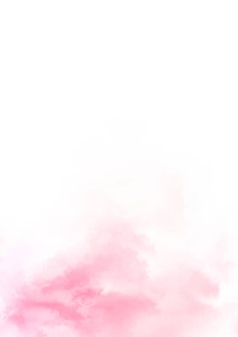 Beyaz arkaplanda soyut renkli suluboya. Dijital resim.