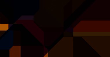 Renkli ve canlı geometrik şekiller katmanları var. Bir teknoloji planının dijital illüstrasyonu. Gelecekçi tasarım şablonu.