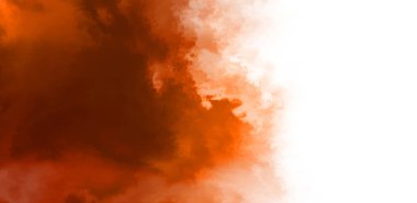 Beyaz arkaplanda soyut renkli suluboya. Dijital resim.