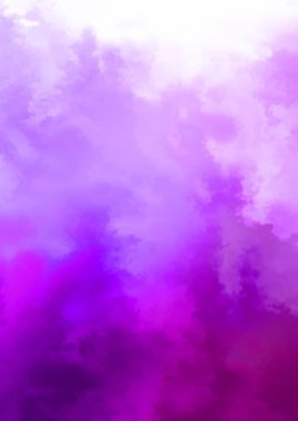 Beyaz arkaplanda soyut renkli suluboya. Dijital resim.