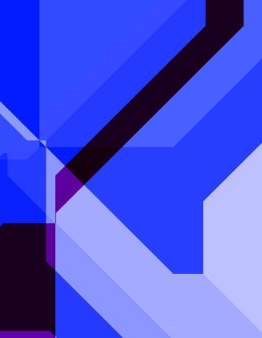 Renkli ve canlı geometrik şekiller katmanları var. Bir teknoloji planının dijital illüstrasyonu. Gelecekçi tasarım şablonu.