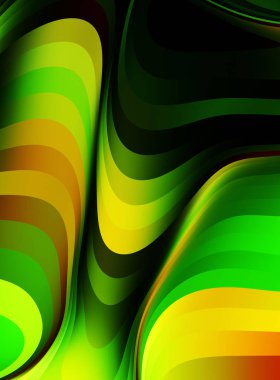 sıvı soyut arkaplan ve renkli gradyan. Modern hareketin 2d illüstrasyonu.