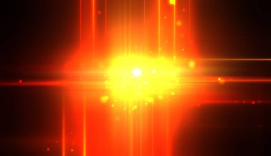 Canlı ve canlı ışık parlamalarının serin arkaplanı. Renkli parlak ışıklar patlama efektiyle görüntülenir. Parlak renkli arkaplan.