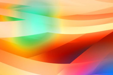 Renkli gradyan ile soyut arkaplan. Çizgili çizgili canlı duvar kâğıdı. Modern hareketin akışkan 2d çizimi.