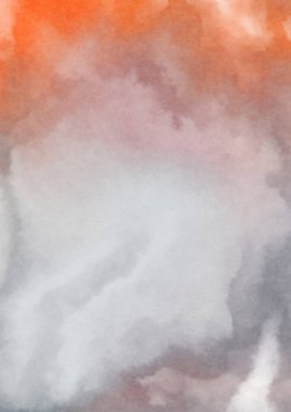 Beyaz arkaplanda soyut renkli suluboya. Dijital resim.