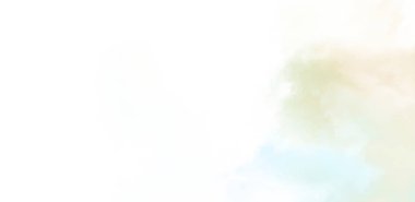 Beyaz arkaplanda soyut renkli suluboya. Dijital resim.