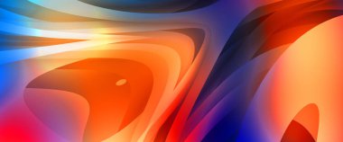 Renkli gradyan ile soyut arkaplan. Çizgili çizgili canlı duvar kâğıdı. Modern hareketin akışkan 2d çizimi.