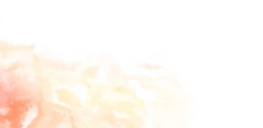 Beyaz arkaplanda soyut renkli suluboya. Dijital resim.