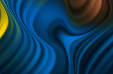 Kavisli çizgileri olan soyut bir arkaplan. Soyut ve gradyan renkte renkli çizimler. Çizgili desenli canlı dalga deseni.