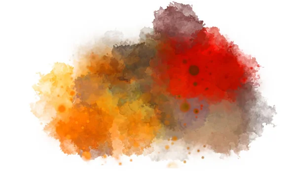 Watercolor Painted Background Blots Splatters Brush Stroked Painting Illustration — Stock Photo, Image