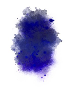 Suluboya arka planda lekeler ve lekelerle boyanmış. Fırça darbesi ile boyanmış. 2d Görüntü.