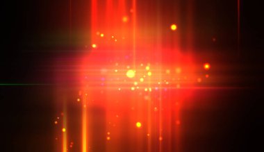 Canlı ve canlı ışık parlamalarının serin arkaplanı. Renkli parlak ışıklar patlama efektiyle görüntülenir. Parlak renkli arkaplan.