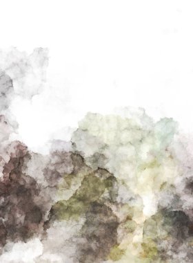 Suluboya arka planda lekeler ve lekelerle boyanmış. Fırça darbesi ile boyanmış. 2d Görüntü.