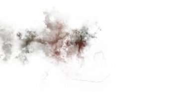 Beyaz arkaplanda soyut renkli suluboya. Dijital resim.