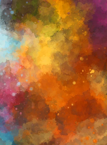 Watercolor Painted Background Blots Splatters Brush Stroked Painting Illustration — 스톡 사진