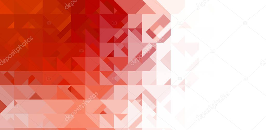 Intersecting shapes design on white background. Abstract minimalistic wallpaper. Colorful geometric template.