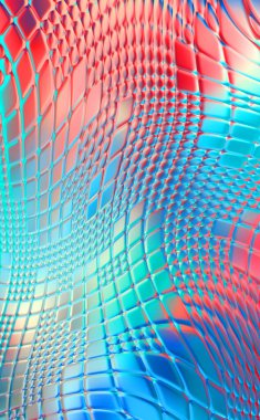 Soyut arkaplan. Renkli dalgalı tasarım duvar kağıdı. yaratıcı grafik 2D çizim. Dinamik şekilli modaya uygun sıvı örtüsü.