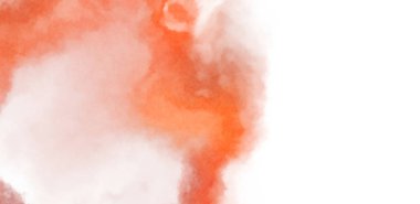 Beyaz arkaplanda soyut renkli suluboya. Dijital resim.