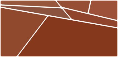 Beyaz boşluğu olan renkli bir çizim. Soyut geometrik desen. Mozaik arka plan. Geometrik çok renkli şekiller.