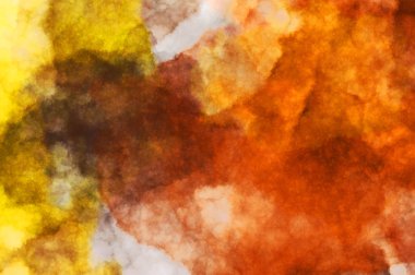 Suluboya arka planda lekeler ve lekelerle boyanmış. Fırça darbesi ile boyanmış. 2d Görüntü.