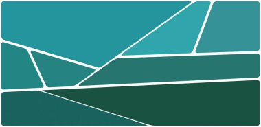 Beyaz boşluğu olan renkli bir çizim. Soyut geometrik desen. Mozaik arka plan. Geometrik çok renkli şekiller.