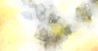 Suluboya arka planda lekeler ve lekelerle boyanmış. Fırça darbesi ile boyanmış. 2d Görüntü.