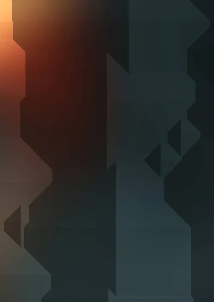 Polygonal Bakgrund Färgglada Tapeter Med Geometrisk Design Digital Illustration — Stockfoto