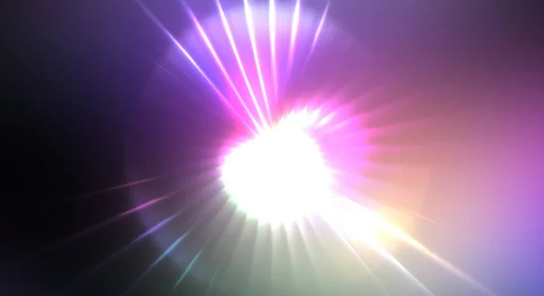 Δυναμική Κινούμενη Έκρηξη Φωτός Όμορφη Λάμψη Φόντο Πολύχρωμα Φώτα Έντονη — Φωτογραφία Αρχείου