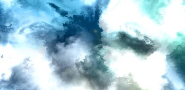 Beyaz arkaplanda soyut renkli suluboya. Dijital resim.